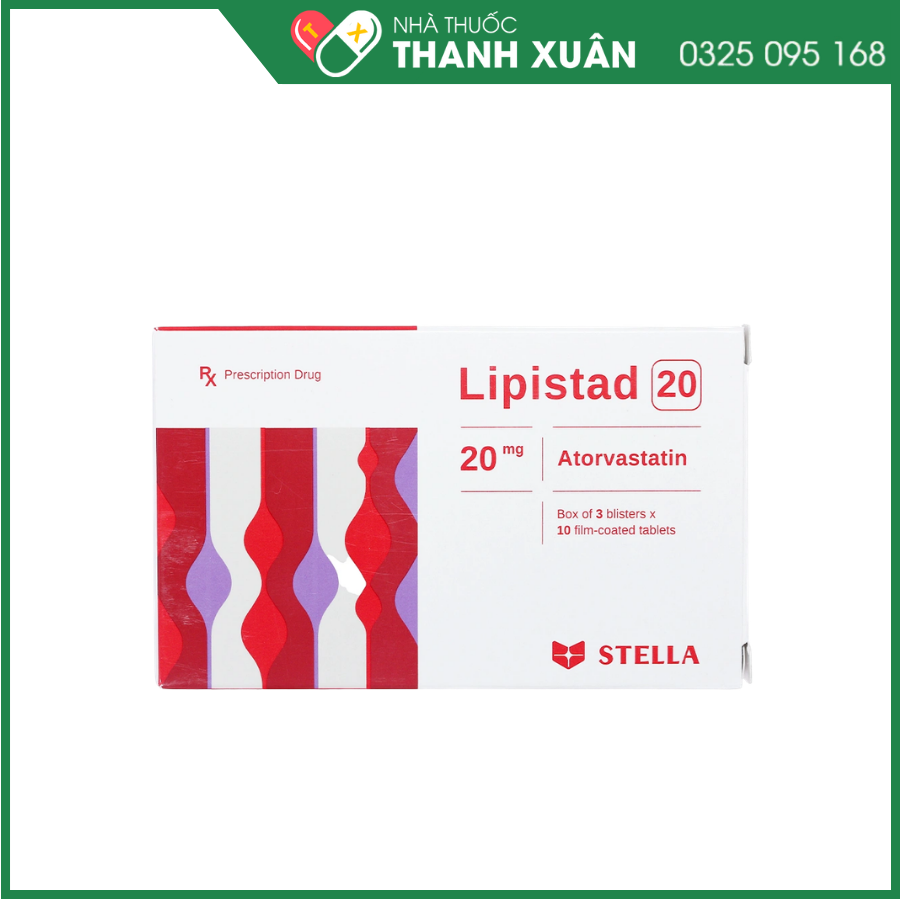 Lipistad 20 trị rối loạn mỡ máu